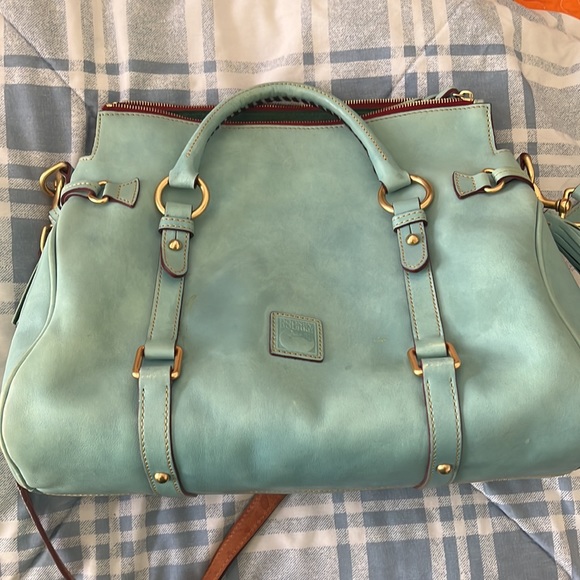 Dooney Bourke robin eggs blue tote - Picture 2 of 11